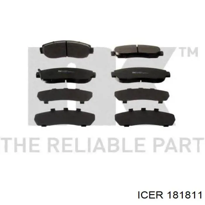 181811 Icer Колодки передние