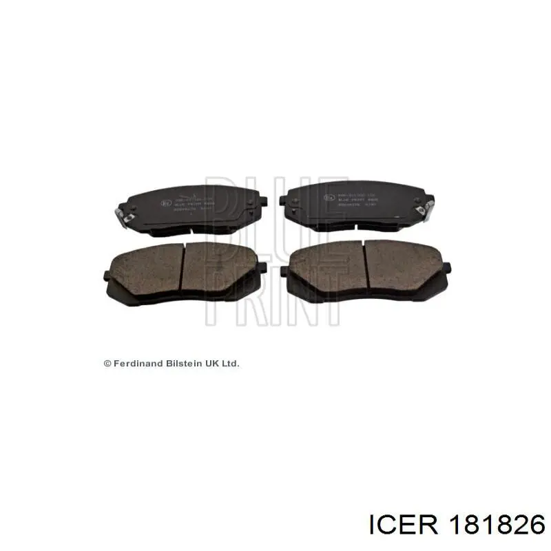 Передние тормозные колодки 181826 Icer