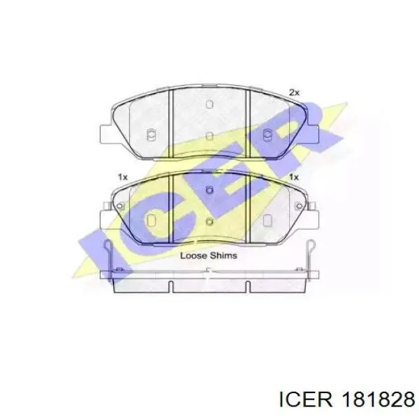 Купить 181828 Icer Колодки тормозные