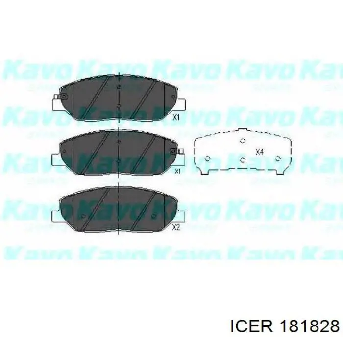 Колодки Icer 181828 цена, от 21.03 USD