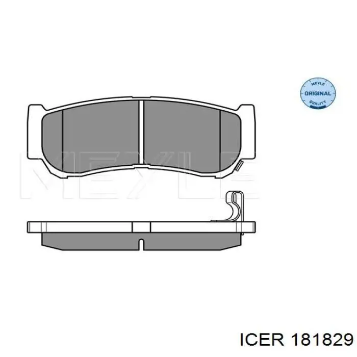 Задние дисковые колодки Icer 181829