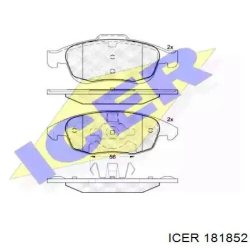 Купить 181852 Icer Колодки тормозные