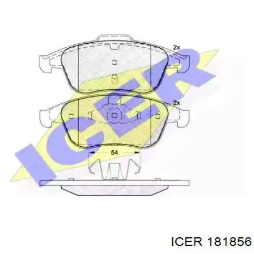 Тормозные колодки Icer 181856