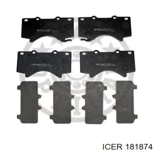 181874 Icer Колодки передние