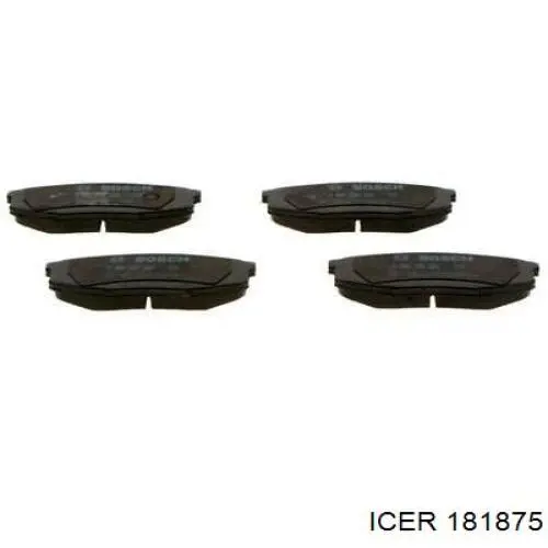 181875 Icer Колодки тормозные дисковые комплект