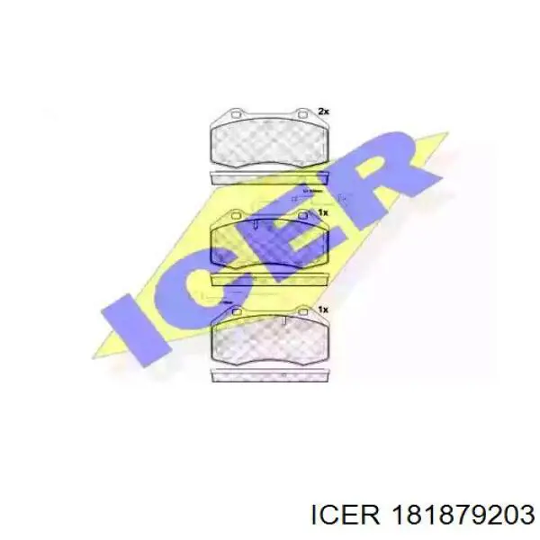 Передние тормозные колодки 181879203 Icer