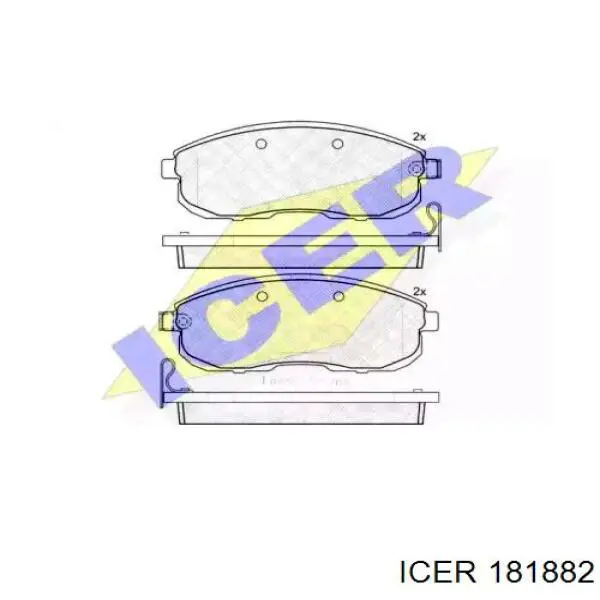 Pastillas de freno delanteras 181882 Icer