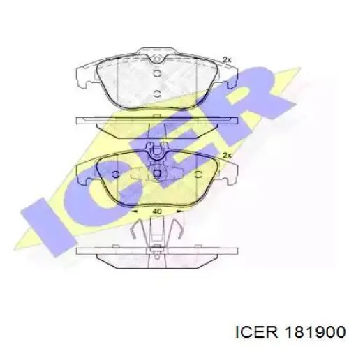 Колодки дисковые  Icer 181900 цена, от 27.75 USD