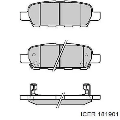 Колодки дисковые  Icer 181901 цена, от 21.89 USD