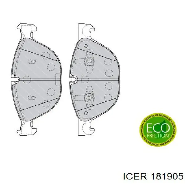 Купить 181905 Icer Колодки тормозные