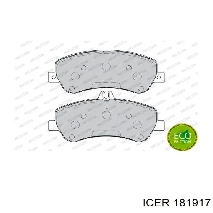Передние тормозные колодки 181917 Icer