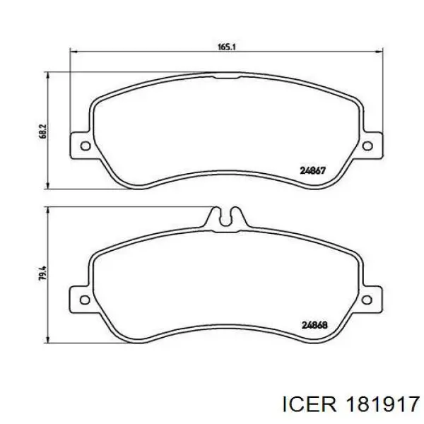 Колодки Icer 181917 цена, от 35.21 USD