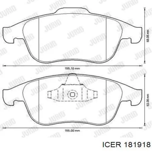 181918 Icer Колодки передние