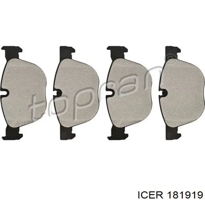 Передние тормозные колодки 181919 Icer
