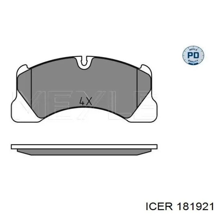 Колодки Icer 181921 цена, от 57.15 USD