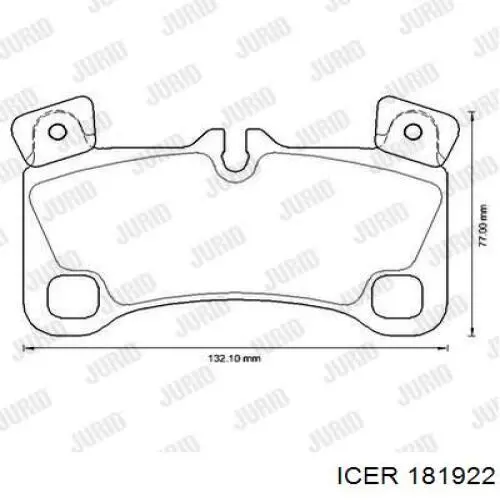 Задние дисковые колодки Icer 181922
