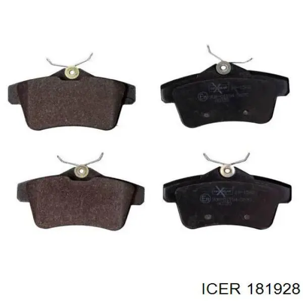 Задние тормозные колодки 181928 Icer