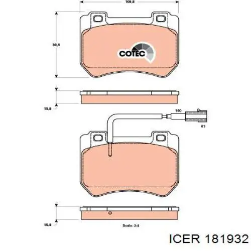 Колодки Icer 181932 цена, от 38.04 USD