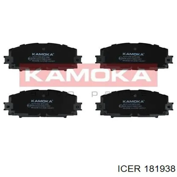 Передние тормозные колодки 181938 Icer