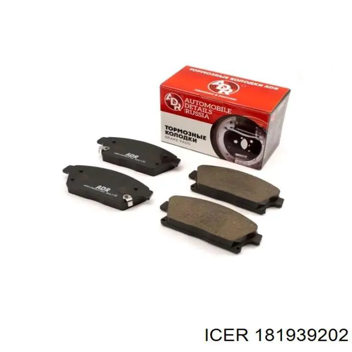 Передние тормозные колодки 181939202 Icer