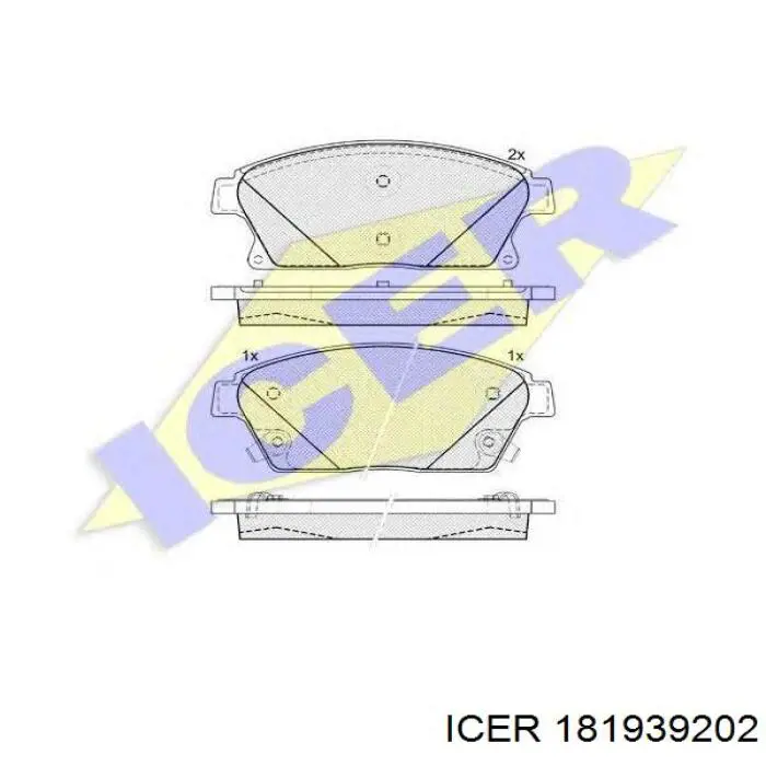 Тормозные колодки Icer 181939202