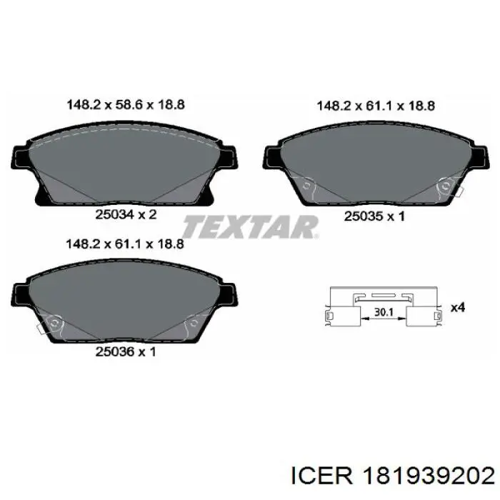 Колодки Icer 181939202 цена, от 27.95 USD