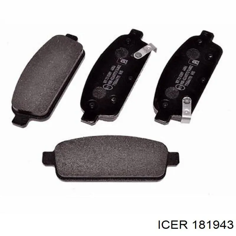 181943 Icer Колодки тормозные дисковые комплект