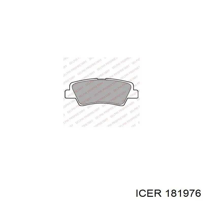 Купить 181976 Icer Колодки тормозные задние, дисковые