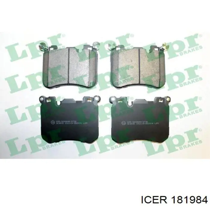 Тормозные колодки Icer 181984