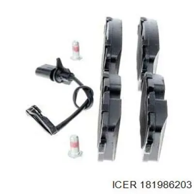 Купить 181986203 Icer Колодки тормозные задние, дисковые