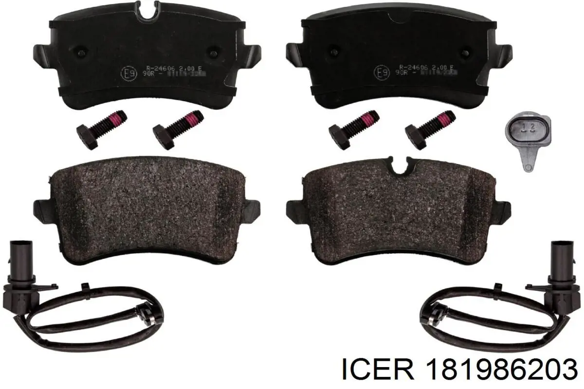181986203 Icer Колодки тормозные дисковые комплект