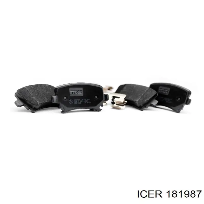 Купить 181987 Icer Колодки тормозные задние, дисковые
