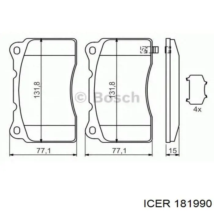 181990 Icer Колодки передние