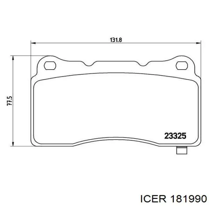 181990 Icer Колодки передние