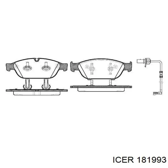 Купить 181993 Icer Колодки тормозные