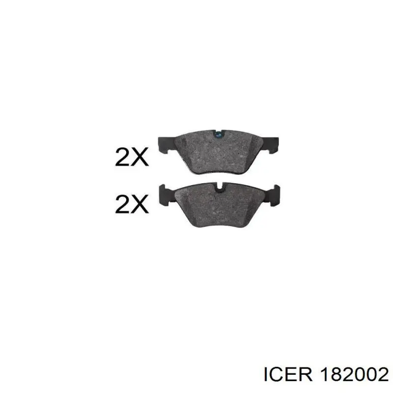 Тормозные колодки Icer 182002