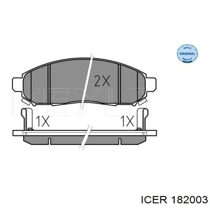 Колодки Icer 182003 цена, от 22.76 USD