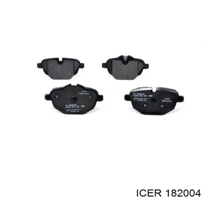 Задние тормозные колодки 182004 Icer