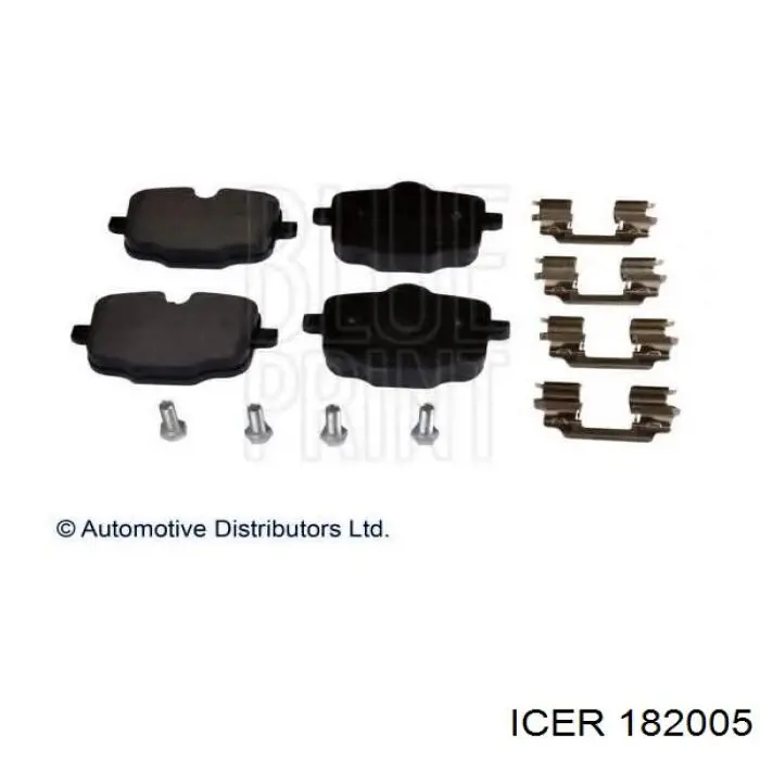 182005 Icer Колодки тормозные дисковые комплект