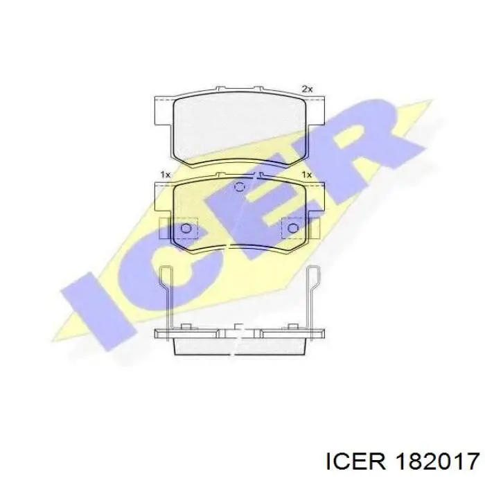 Колодки дисковые  Icer 182017 цена, от 27.84 USD