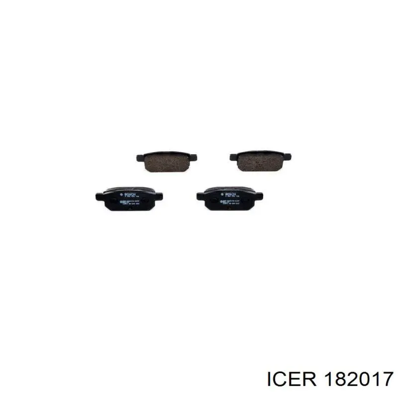 Купить 182017 Icer Колодки тормозные задние, дисковые