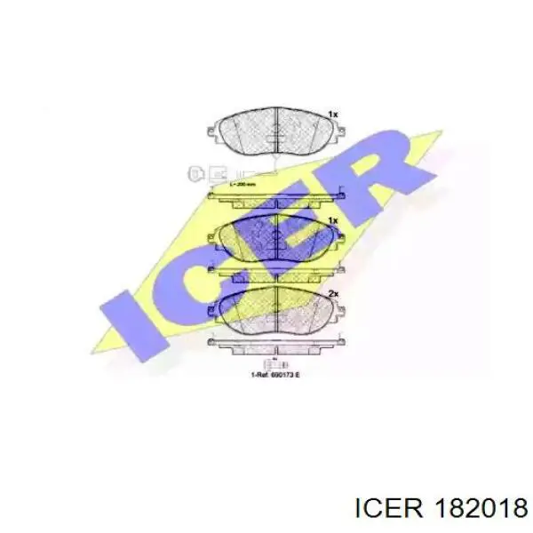 Тормозные колодки Icer 182018
