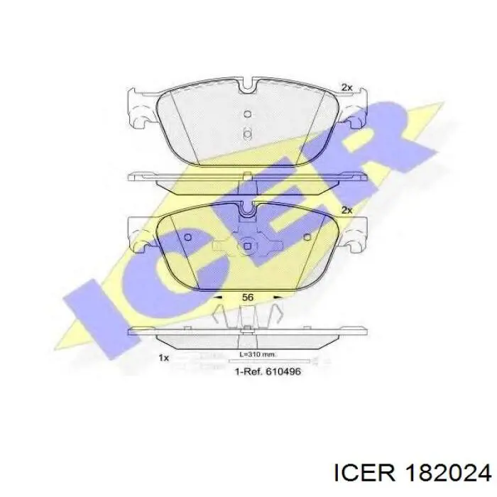 Тормозные колодки Icer 182024