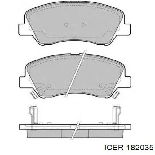 Купить 182035 Icer Колодки тормозные