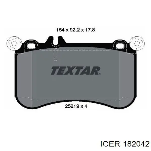 Колодки Icer 182042 цена, от 56.94 USD