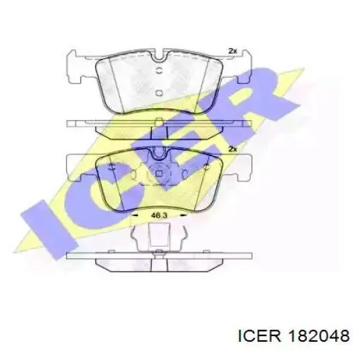 Передние тормозные колодки 182048 Icer