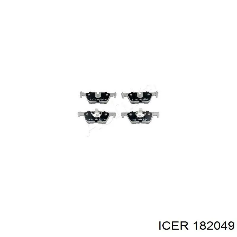 Купить 182049 Icer Колодки тормозные задние, дисковые