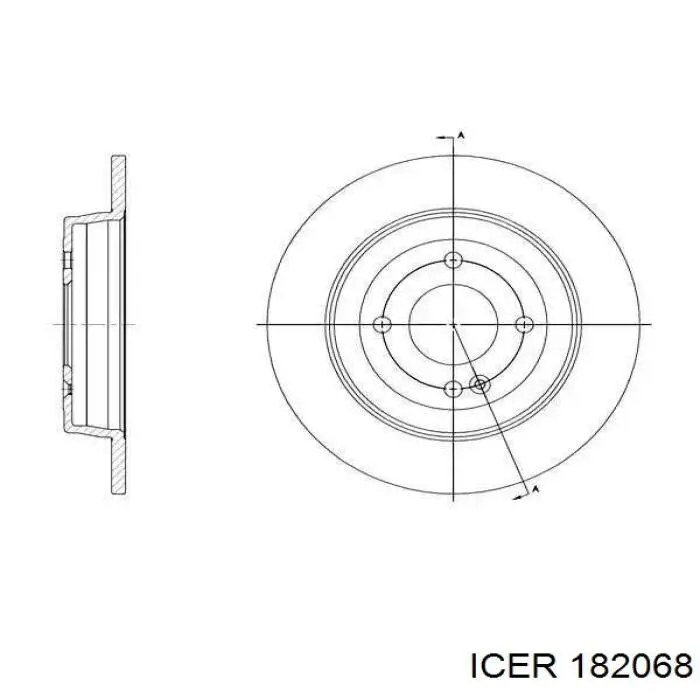 Купить 182068 Icer Колодки тормозные