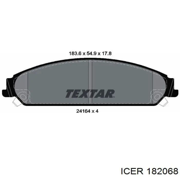 Колодки Icer 182068 цена, от 41.35 USD