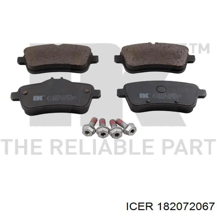 Колодки дисковые  Icer 182072067 цена, от 32.38 USD